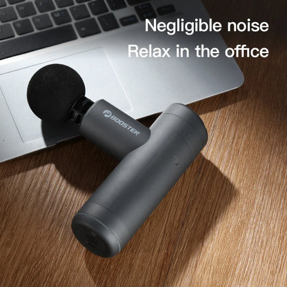 Mini Pistola de Massagem Booster X – Vibrador Elétrico para Corpo e Fitness