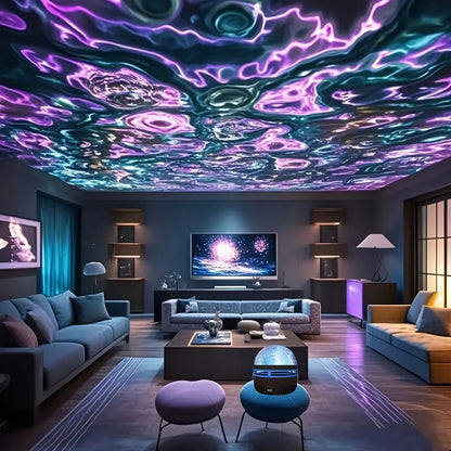 Magical Aurora – Projetor de luz e cores com controle remoto