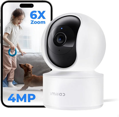 Câmera Inteligente IMILAB C21 2.5K – Monitor 360° com Visão Noturna e Áudio Bidirecional via App
