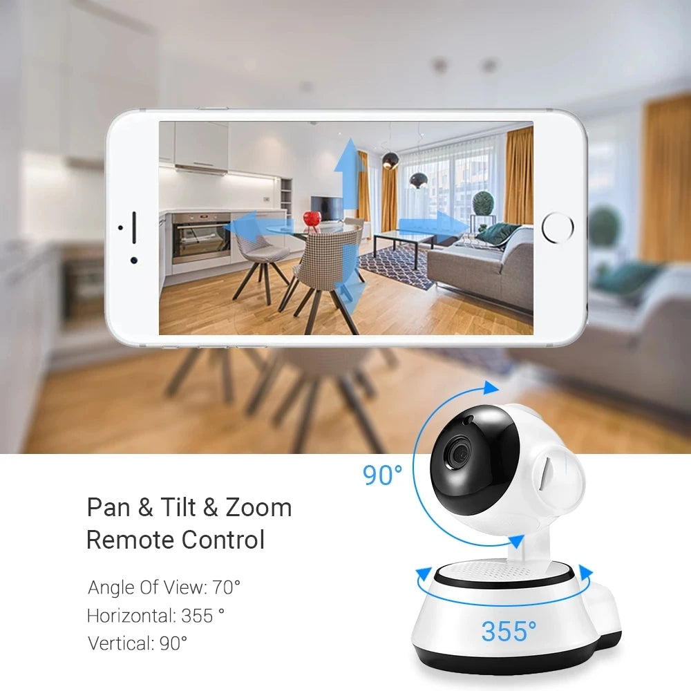 Câmera IP V380 Pro HD com Detecção Humana e Monitoramento via App