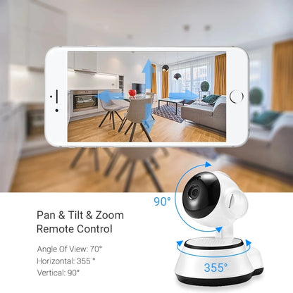 Câmera IP V380 Pro HD com Detecção Humana e Monitoramento via App