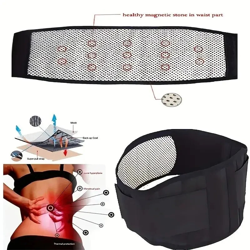Cinta Massageadora para Costas e Cintura com Aquecimento e Suporte Esportivo