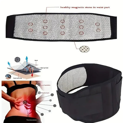 Cinta Massageadora para Costas e Cintura com Aquecimento e Suporte Esportivo