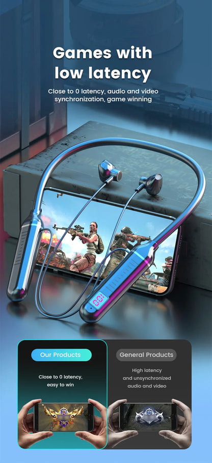 Fone de Ouvido Bluetooth Esportivo com Microfone