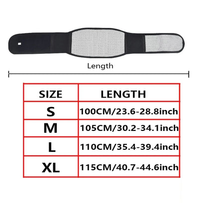 Cinto Lombar Térmico com Terapia Magnética – Suporte com Turmalina Autoaquecível