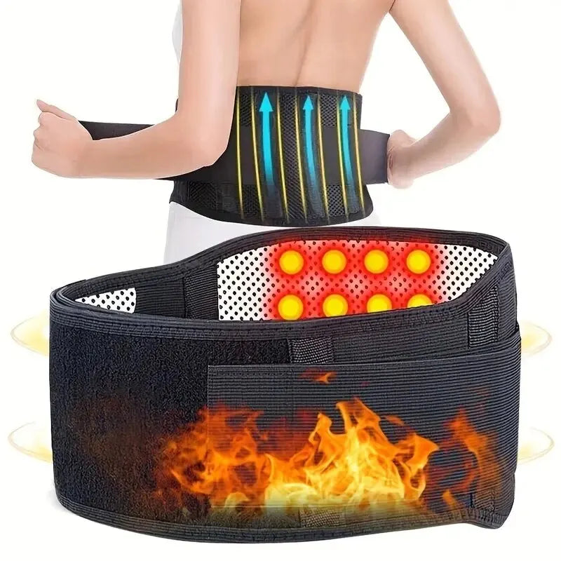 Cinta Massageadora para Costas e Cintura com Aquecimento e Suporte Esportivo