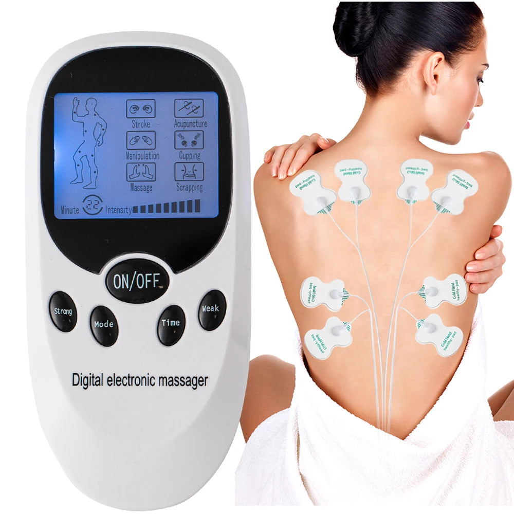 ElectroPulse – Estimulador Muscular Digital para Massagem em Casa