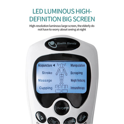 ElectroStim Pro – Massageador EMS para Relaxamento Muscular e Acupuntura