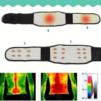 Cinta Massageadora para Costas e Cintura com Aquecimento e Suporte Esportivo
