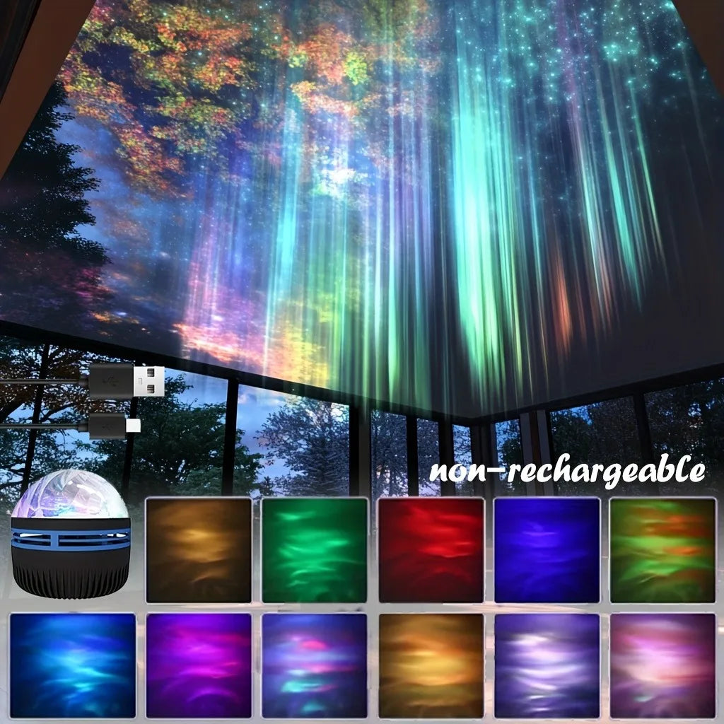 Magical Aurora – Projetor de luz e cores com controle remoto