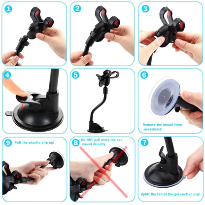 Segurador de telefone para carro com rotação 360