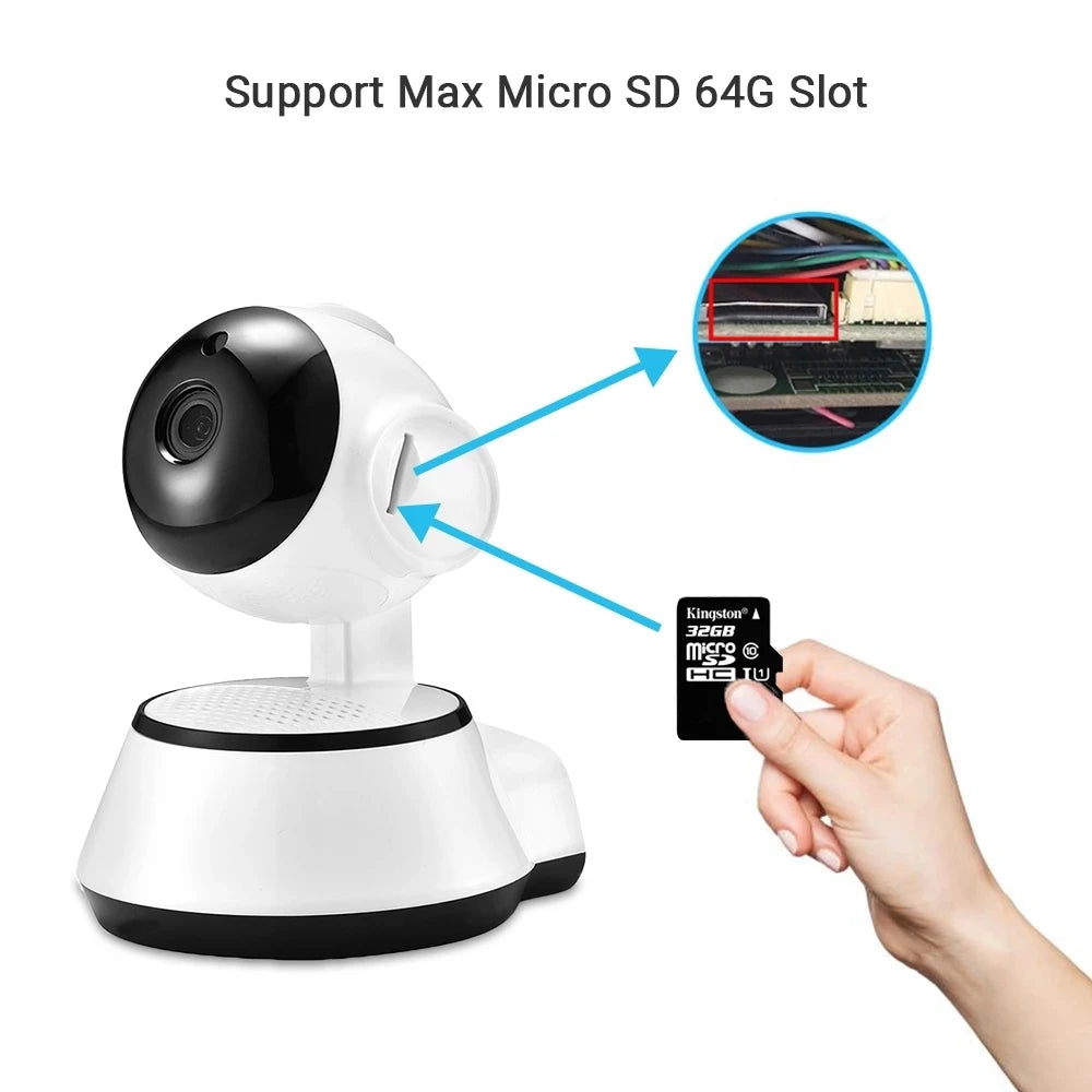 Câmera IP V380 Pro HD com Detecção Humana e Monitoramento via App