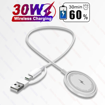 Carregador magnético sem fio USB